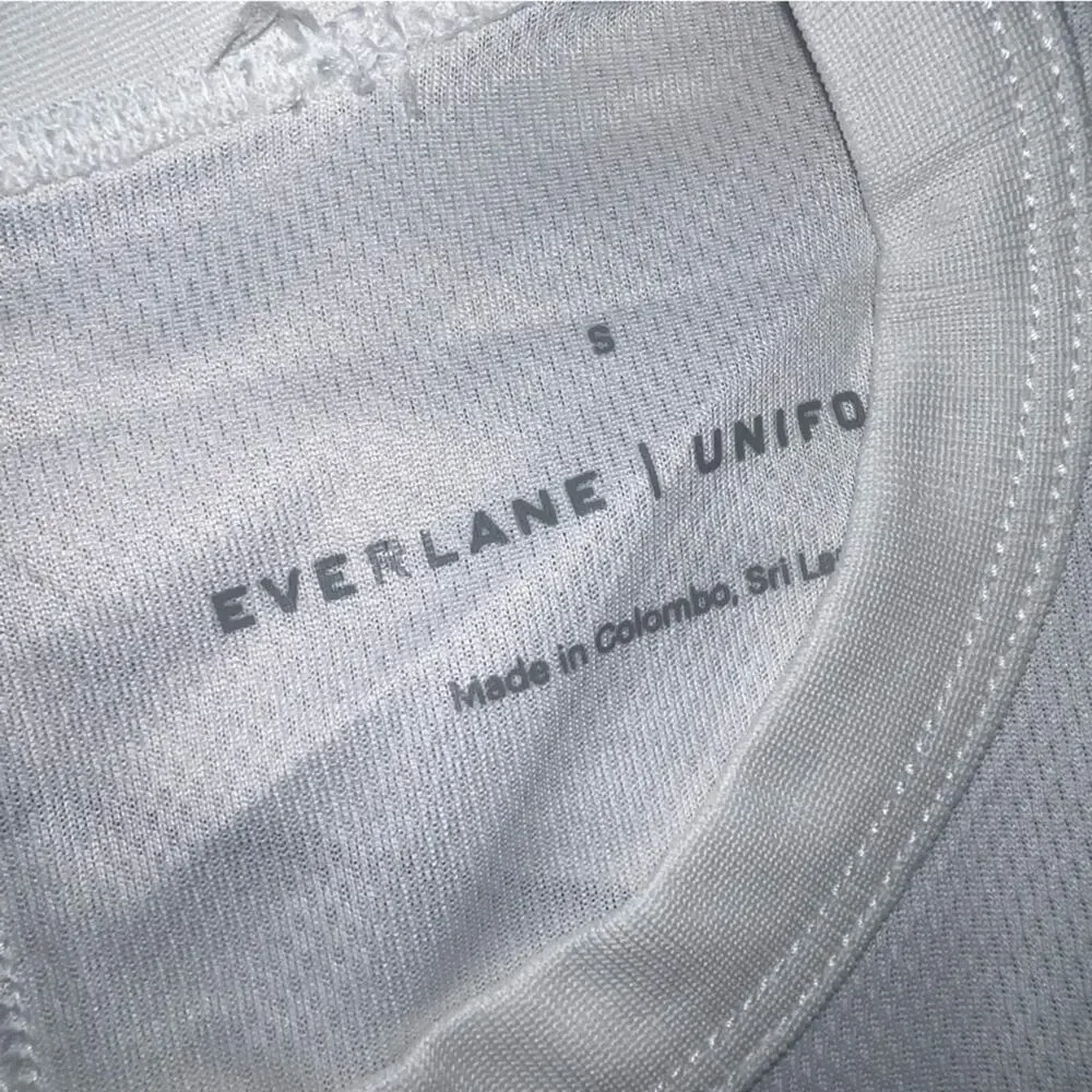 Everlane / Uniform NEW Men's Sports Tee T-shirt  White Size Small Performance - Picture 5 of 7